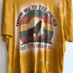 Bella Canvas Mustard Graphic Long Sleeve Tee